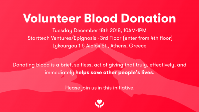 Give blood at Starttech Ventures’ latest blood drive