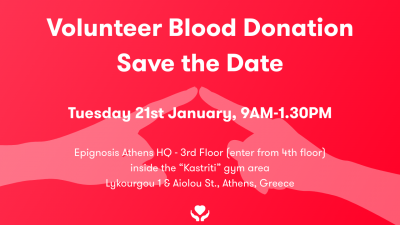 Join us in blood donation at Epignosis