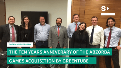 The 10 years anniverary of the AbZorba Games acquisition by Greentube